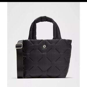lululemon athletica Black Quilted Tote Bag mini